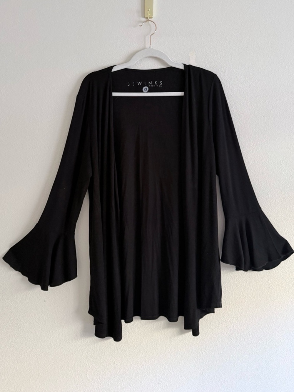 JJ Winks Belle Robe PJ open front Bell Sleeve Cardigan Loungewear Sz XL